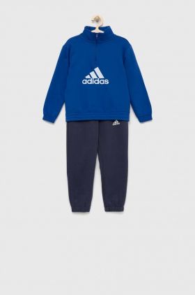 Adidas Performance bluza copii culoarea albastru marin, cu imprimeu