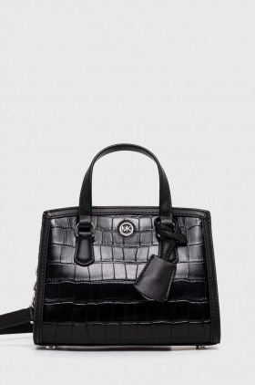 MICHAEL Michael Kors poseta de piele culoarea negru