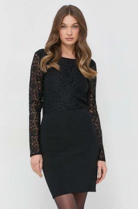 Morgan rochie culoarea negru, mini, drept