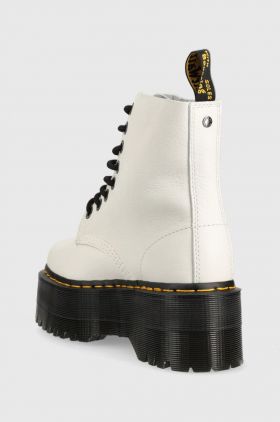 Dr. Martens bocanci de piele 1460 Pascal Max femei, culoarea alb, cu platformă DM26925113