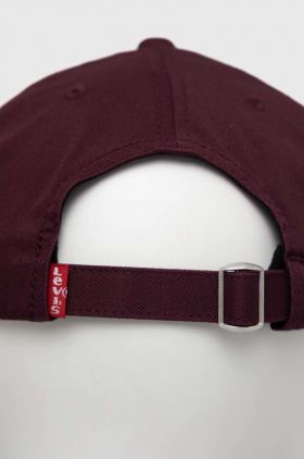 Levi's sapca culoarea violet, cu imprimeu