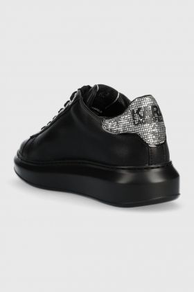 Karl Lagerfeld sneakers din piele KAPRI culoarea negru KL62510A