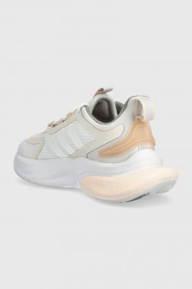 adidas sneakers pentru alergat AlphaBounce + culoarea bej HP6147