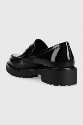 Vagabond Shoemakers mocasini de piele KENOVA femei, culoarea negru, cu toc plat, 5241.360.20