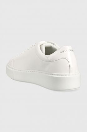 Karl Lagerfeld sneakers din piele MAXI KUP culoarea alb KL52215