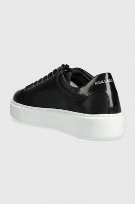 Karl Lagerfeld sneakers din piele MAXI KUP culoarea negru KL52215