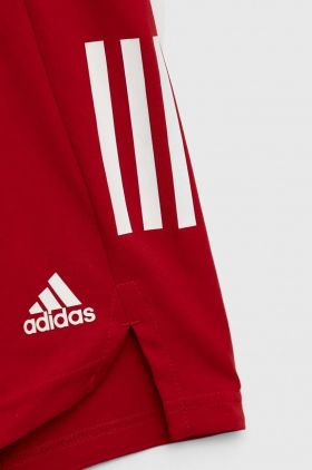 Adidas Performance pantaloni scurti copii CONDIVO21 SHOY culoarea rosu, talie reglabila