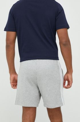 adidas pantaloni scurți din bumbac bărbați, culoarea gri IC9437