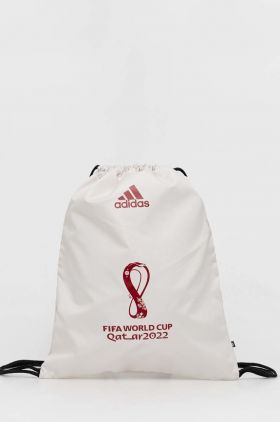 Adidas Performance rucsac culoarea alb, cu imprimeu