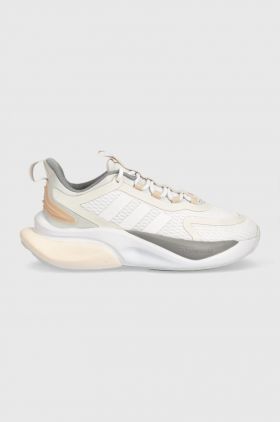adidas sneakers pentru alergat AlphaBounce + culoarea bej HP6147