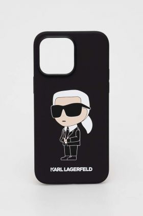 Karl Lagerfeld husă pentru telefon iPhone 14 Pro Max 6,7" culoarea negru