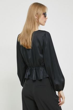 Abercrombie & Fitch bluza femei, culoarea negru, neted