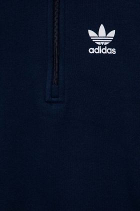 Adidas Originals bluza copii culoarea albastru marin, neted