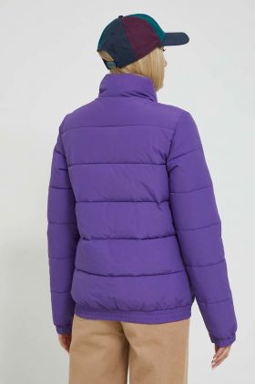 Superdry geaca femei, culoarea violet, de iarna