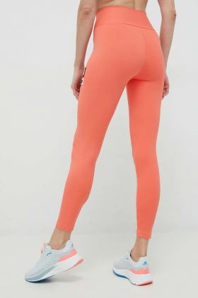 LaBellaMafia leggins de antrenament Go On femei, culoarea portocaliu, cu imprimeu