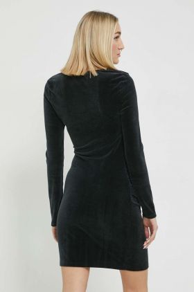 Abercrombie & Fitch rochie culoarea negru, mini, mulata