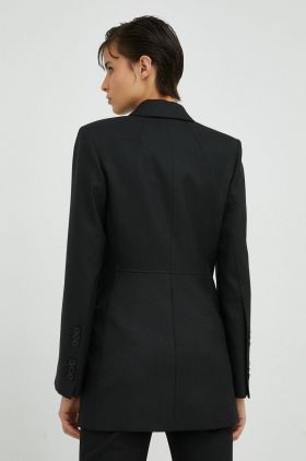 By Malene Birger sacou culoarea negru, un singur rand de nasturi, neted