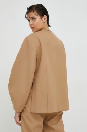 By Malene Birger sacou culoarea bej, oversize, neted