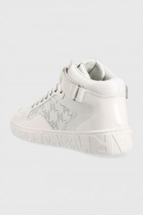 Karl Lagerfeld sneakers din piele KUPSOLE III culoarea alb KL61056