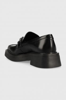 Vagabond Shoemakers mocasini de piele EYRA femei, culoarea negru, cu toc plat, 5550.001.20