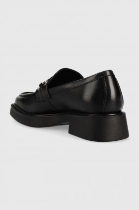 Vagabond Shoemakers mocasini de piele JILLIAN femei, culoarea negru, cu toc plat, 5543.001.20