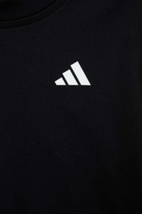 Adidas Performance tricou copii culoarea negru, neted