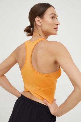 Reebok top de antrenament Workout Ready culoarea portocaliu