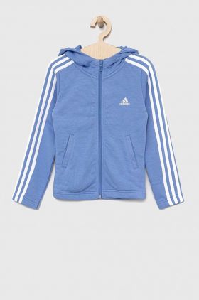 Adidas bluza copii G 3S FZ cu glugă, neted