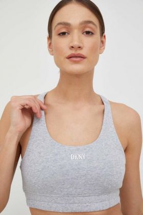 Dkny sutien culoarea gri, neted