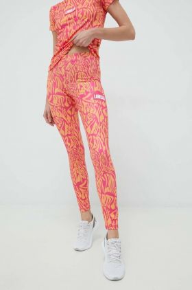 LaBellaMafia leggins de antrenament Psycle Waves femei, culoarea roz, modelator