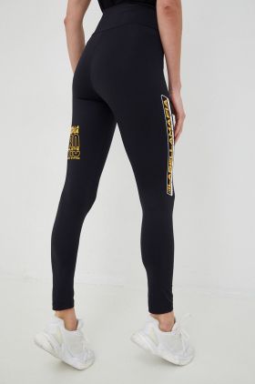 LaBellaMafia leggins de antrenament Essentials femei, culoarea negru, cu imprimeu