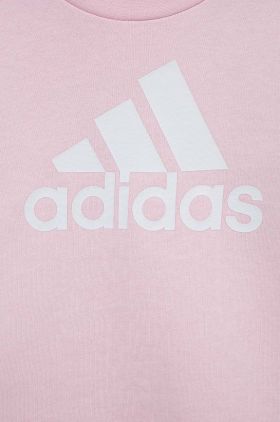 Adidas bluza copii G BL culoarea roz, cu imprimeu