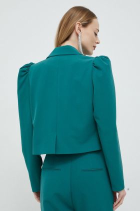 Custommade sacou Gelika culoarea verde, un singur rand de nasturi, neted