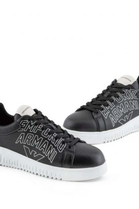 Emporio Armani sneakers din piele culoarea negru, X4X264 XN732 K001