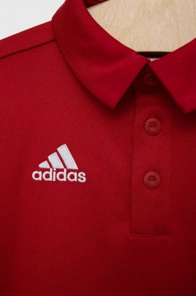 Adidas Performance tricou polo copii ENT22 POLO Y culoarea rosu, neted