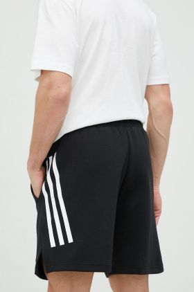 Adidas pantaloni scurti barbati, culoarea negru