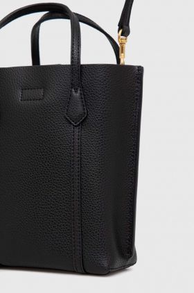 Tory Burch poseta de piele culoarea negru