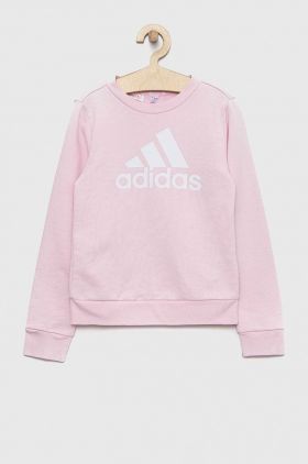 Adidas bluza copii G BL culoarea roz, cu imprimeu