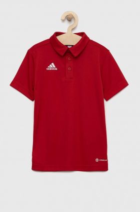 Adidas Performance tricou polo copii ENT22 POLO Y culoarea rosu, neted