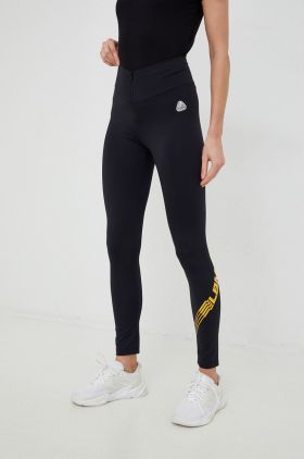 LaBellaMafia leggins de antrenament Essentials femei, culoarea negru, cu imprimeu