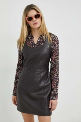 Levi's rochie culoarea maro, mini, mulata