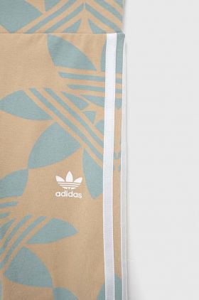 Adidas Originals leggins copii culoarea bej, modelator