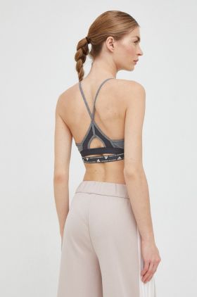 Adidas Performance sutien sport Aeroreact culoarea gri