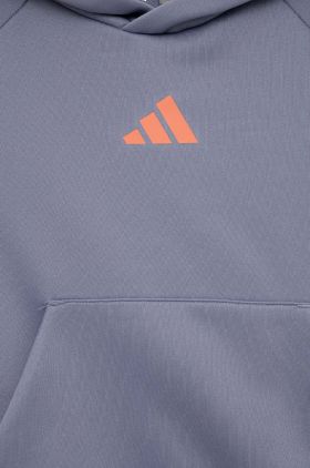 Adidas bluza copii U TI HOODIE cu glugă, cu imprimeu