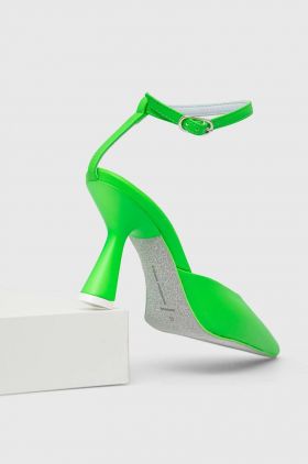 Chiara Ferragni pantofi cu toc CF3144_041 culoarea verde