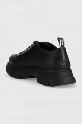 Karl Lagerfeld teniși de piele LUNAR culoarea negru KL22921