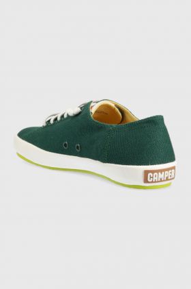 Camper tenisi Peu Rambla Vulcanizado barbati, culoarea verde, 18869.101