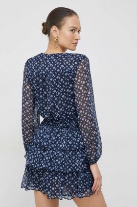 Pepe Jeans rochie Eyra culoarea albastru marin, mini, evazati