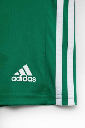 Adidas Performance pantaloni scurti copii SQUAD 21 culoarea verde, talie reglabila