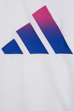 Adidas tricou copii B TI TEE culoarea alb, cu imprimeu